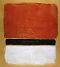 Mark Rothko Untitled Red Black White on Yellow 1955 painting